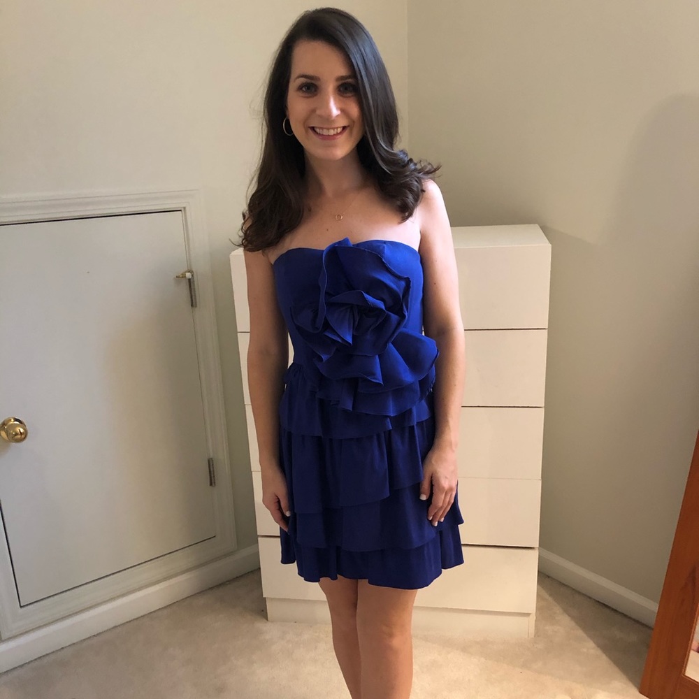 Blue cocktail dress